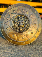 Round Loin Shield Medieval Loin Face Shield Medieval Round Metal Shield