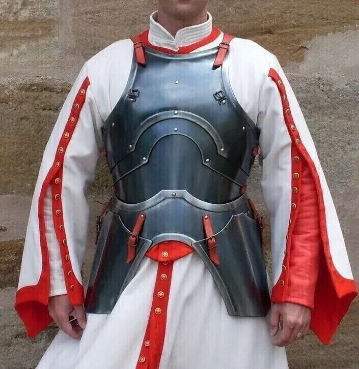 Medieval Steel Half Body Armor Suit with Cuirass & Pauldrons