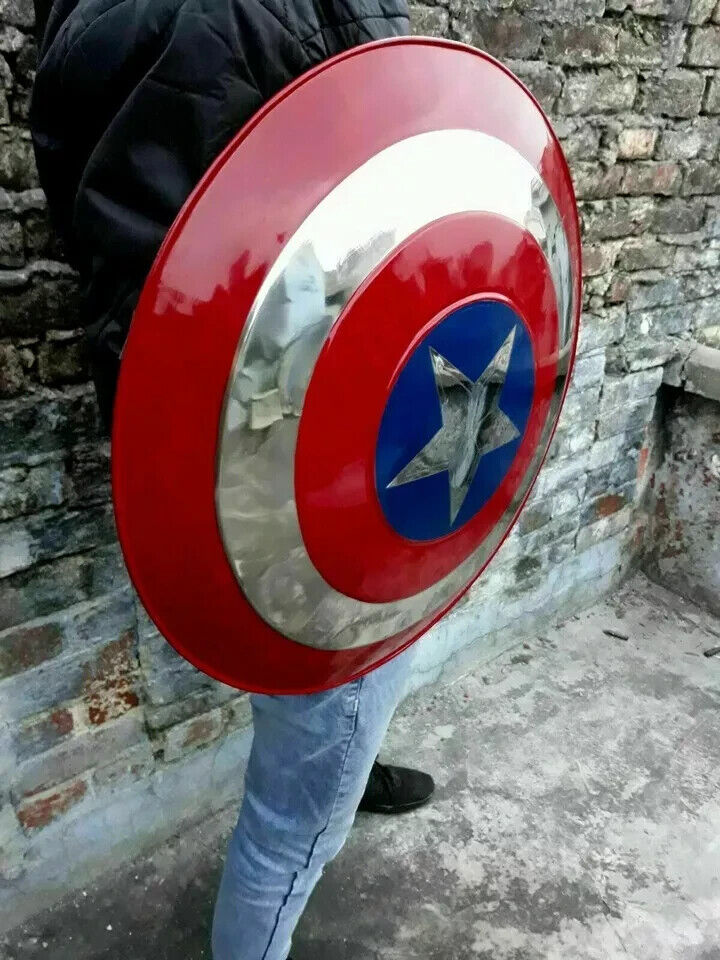 Medieval Captain America Shield X-Mas Cosplay Prop Best Steel Metal Shield Gift