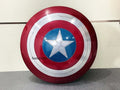 22" Metal Captain America Shield Round Shield With Leather Straps Larp Cosplay