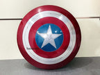 22" Metal Captain America Shield Round Shield With Leather Straps Larp Cosplay