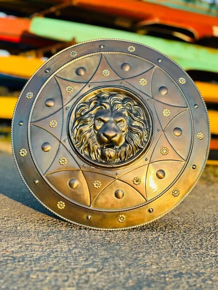 Round Loin Shield Medieval Loin Face Shield Medieval Round Metal Shield