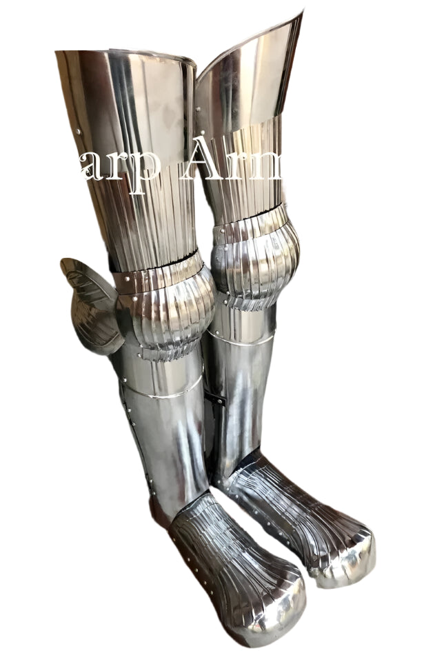 Medieval Full Leg Guard Maximilian Suit of Armour Leg Grieves Costume Halloween gift