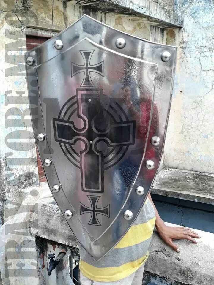 Medieval Knight Shield Handcrafted Battle Armor Medieval Shield For Christmas