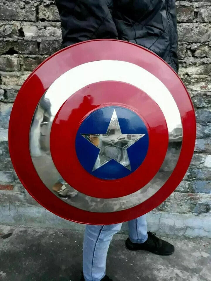 Medieval Captain America Shield X-Mas Cosplay Prop Best Steel Metal Shield Gift