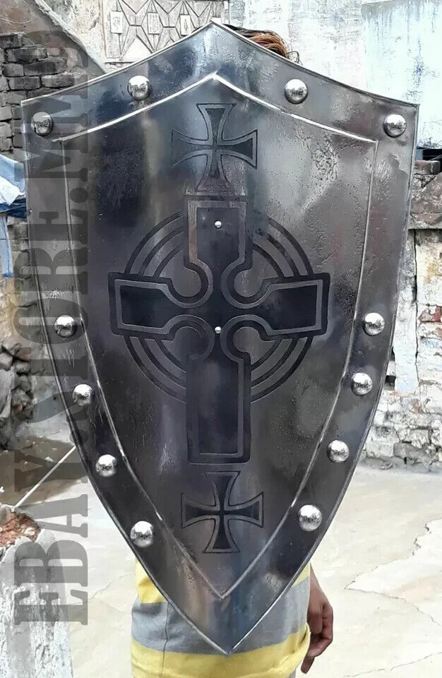 Medieval Knight Shield Handcrafted Battle Armor Medieval Shield For Christmas