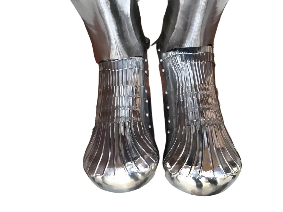 Medieval Full Leg Guard Maximilian Suit of Armour Leg Grieves Costume Halloween gift