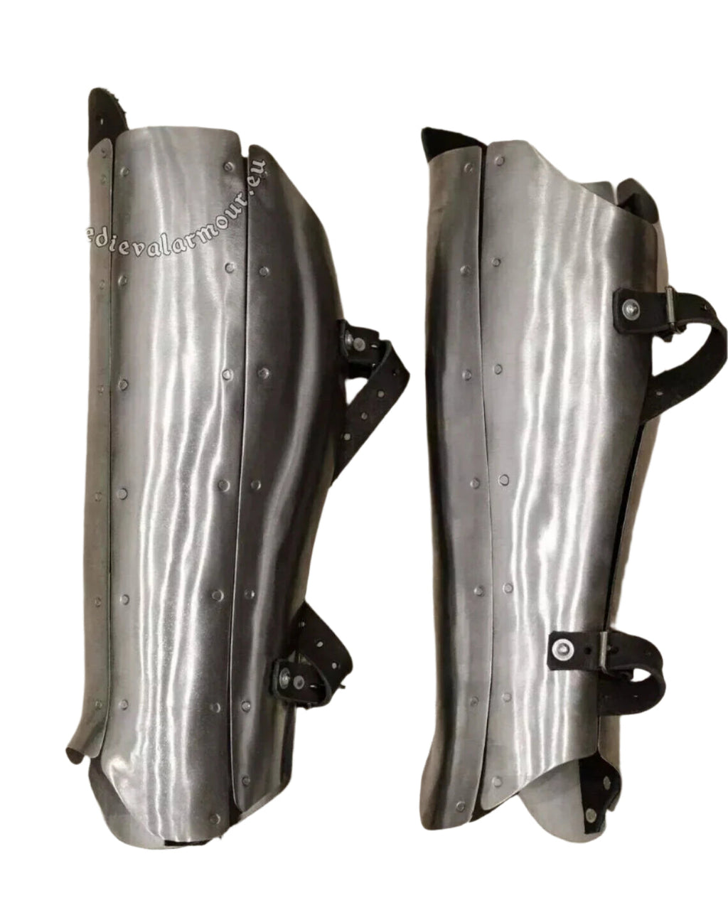 Medieval Legs Protection pair of Greaves Larp SCA Steel knight Armor Greaves