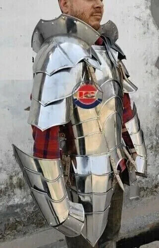 Medieval Knight Half Body Steel Armor Suit – LARP & Halloween Costume
