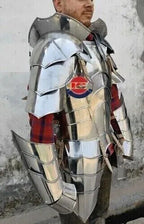 Medieval Knight Half Body Steel Armor Suit – LARP & Halloween Costume