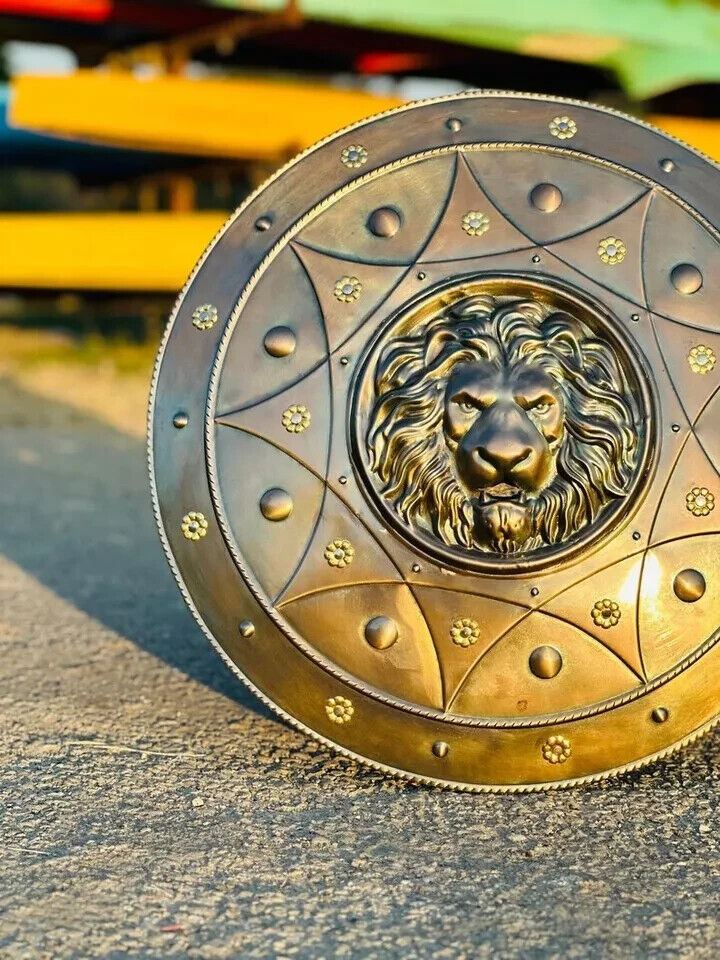 Round Loin Shield Medieval Loin Face Shield Medieval Round Metal Shield