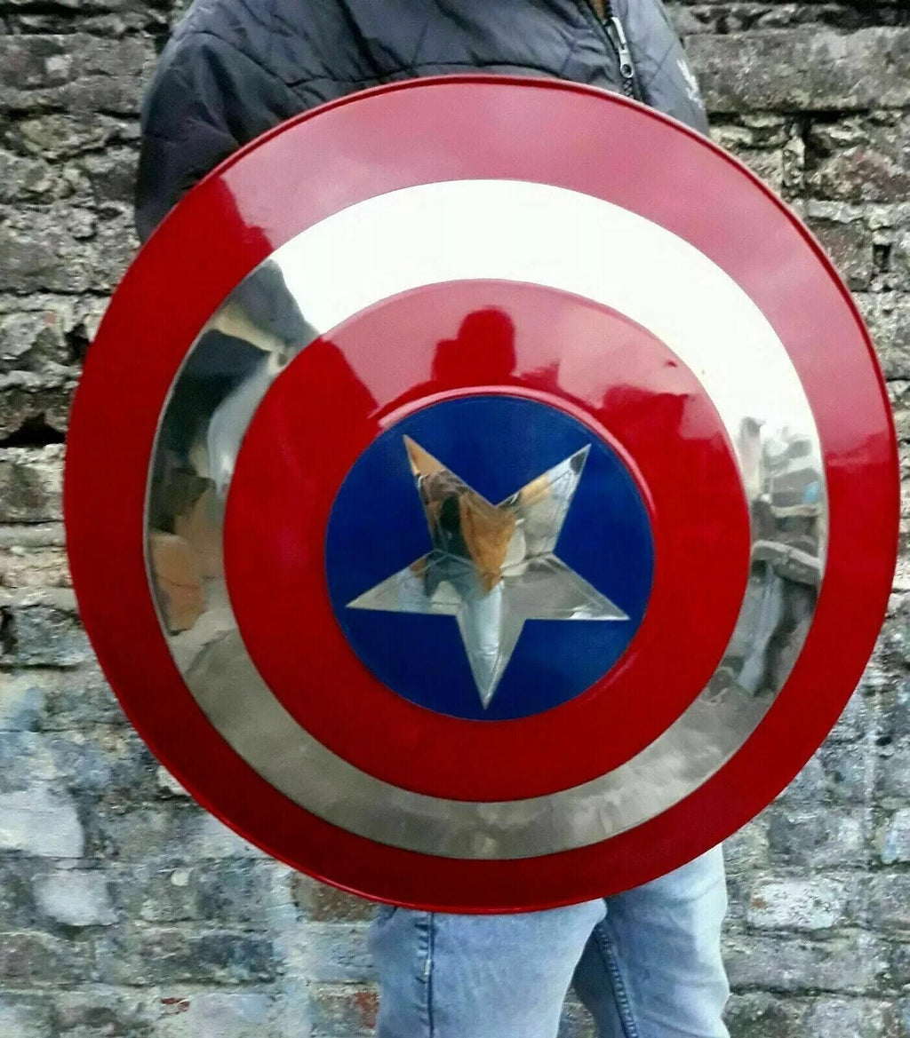Medieval Captain America Shield X-Mas Cosplay Prop Best Steel Metal Shield Gift