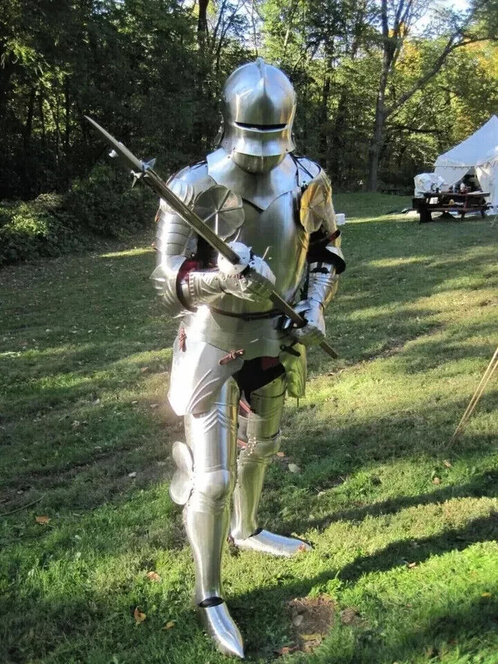 Medieval Knight Gothic Armour Suit ~ Larp Reenactment Warrior Suit Of Armour