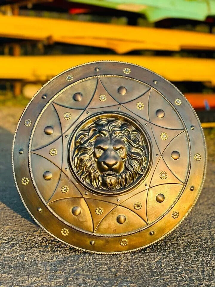 Round Loin Shield Medieval Loin Face Shield Medieval Round Metal Shield