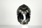 Halloween Blackened 18 Gauge Steel Medieval Demonic Face Death knight Helmet - collectiblegiftitems