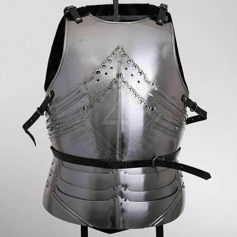 Medieval Larp Gothic Cuirass Battle Knight Armor Breast-Plate Armor - collectiblegiftitems