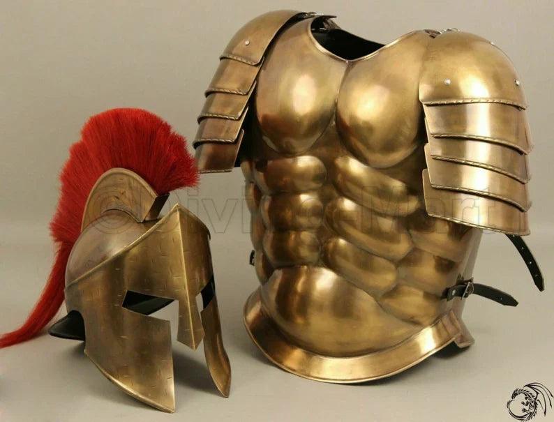 Halloween Medieval Greek Costumes ~ 300 Movie Warrior Costume - collectiblegiftitems