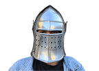 Barbuta Armor Helmet Opening Visor for LARP & Renaissance Costume