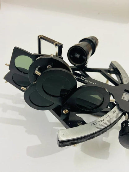 Nautical Tamaya Sextant 1712 | Working Sextant | Marine 9" Sextant With Black Powder Coated in Aluminum