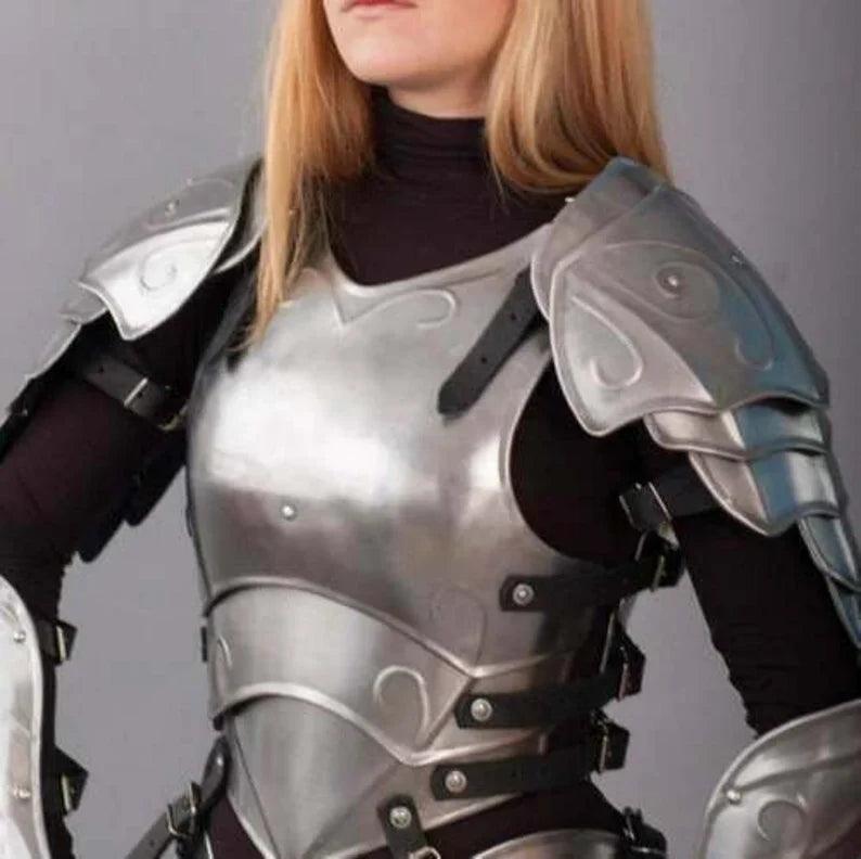 Halloween Female Fantasy Armour Suit, Knight Lady Armour - collectiblegiftitems