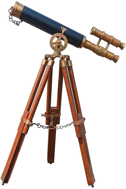 Tripod Stand Brass Telescope with DF Lens BT016 - collectiblegiftitems