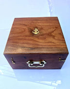Nautical Brass Sextant Instrument with Wooden Box Marine Working Sextant 9" Fully Navigation Ship Astrolabe Sextant