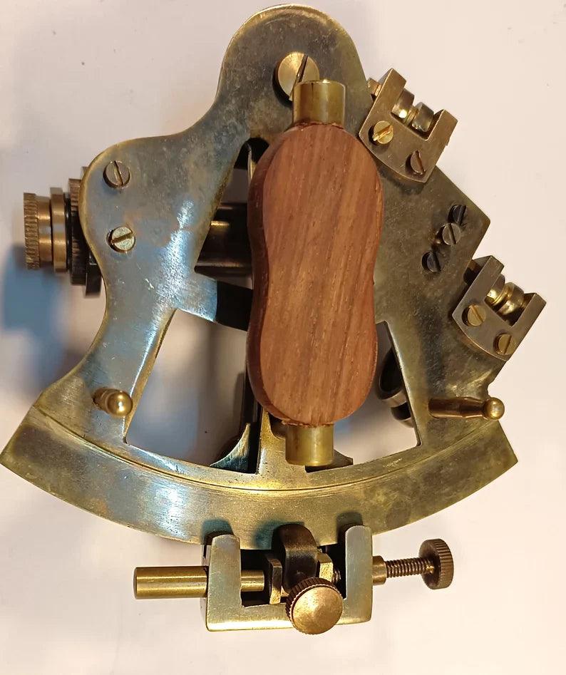 Nautical Sextant Vintage Marine Astrolabe Ship's Instruments Nautical Décor - collectiblegiftitems