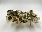 Nautical Brass 5" Sextant With Beautiful Designer Wooden Box