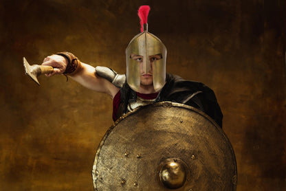 Mittelalterliche Rüstung König Leonidas Griechisch-Spartanischer Römerhelm Spartanischer Legionshelm Herrenkopfbedeckung Spartanischer Krieger Kostümzubehör Authentische Nachbildung des Helms aus dem Film 300