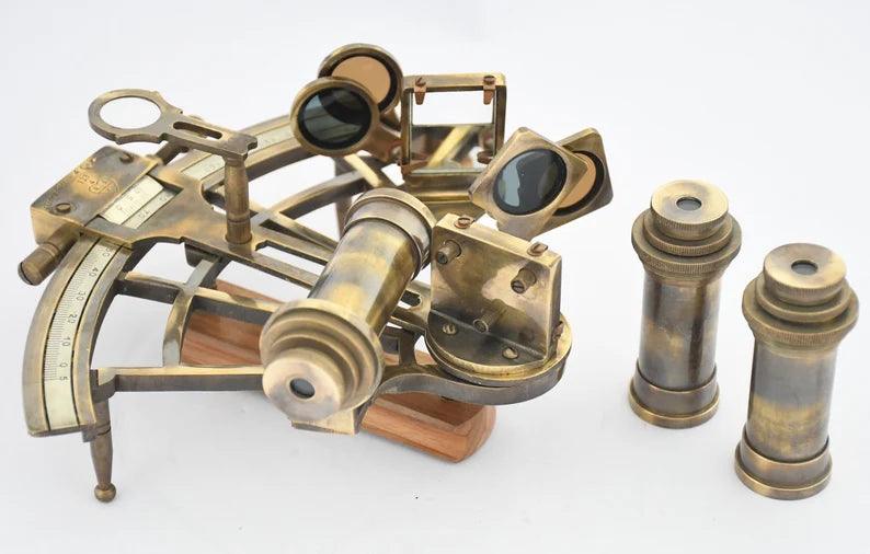 Sextant Nautical Sextant 7" inch Brass Solid Working Handmade Antique Boat Navigation Vintage Sextant