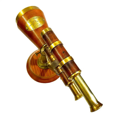 Double Barrel Brass Telescope BT018 - collectiblegiftitems