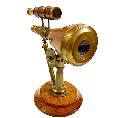 Double Barrel Brass Telescope BT018 - collectiblegiftitems