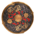 Wooden Viking Dragon Shield for Warrior Costume 24"