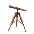 Antique Brass Tripod Stand Telescope BT010 - collectiblegiftitems