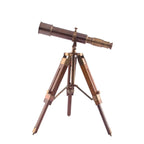 Antique Brass Tripod Stand Telescope BT010 - collectiblegiftitems