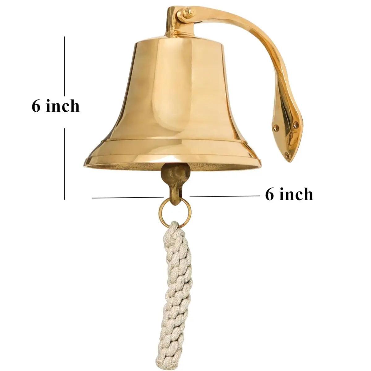 Brass Wall Hanging Bell BB18 - collectiblegiftitems