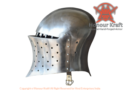 Helmrüstung Stahl Buhurt Samson Historische Rüstung