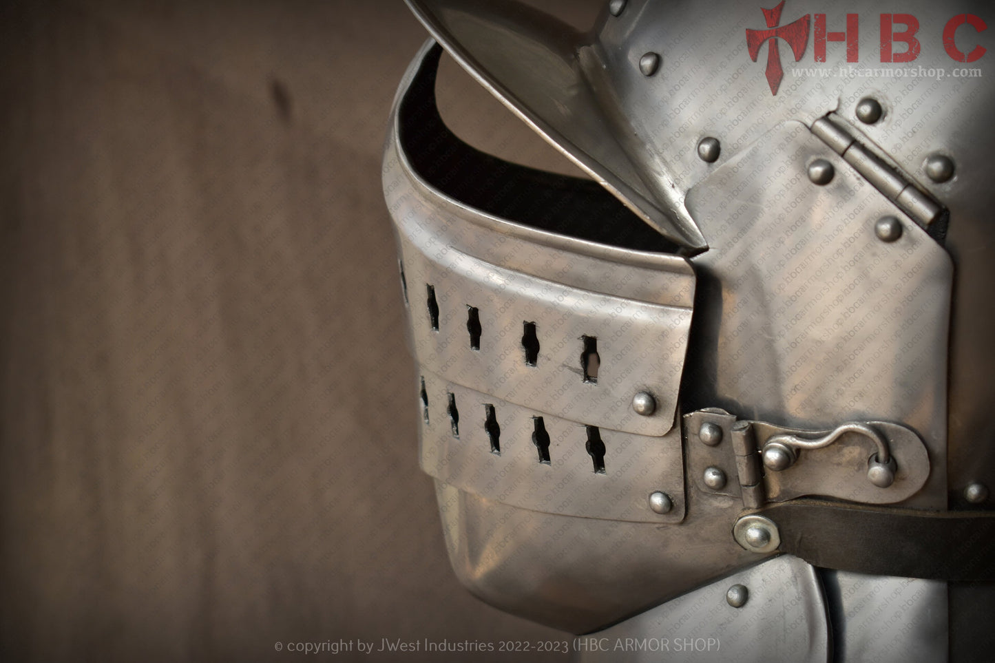 Mittelalterlicher Burgonet-Helm