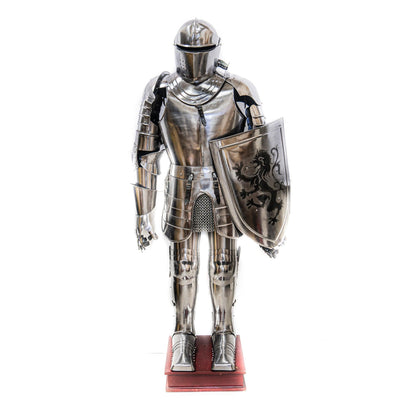 Knight Suit of Armor – Wearable Steel Majesty with Shield - collectiblegiftitems