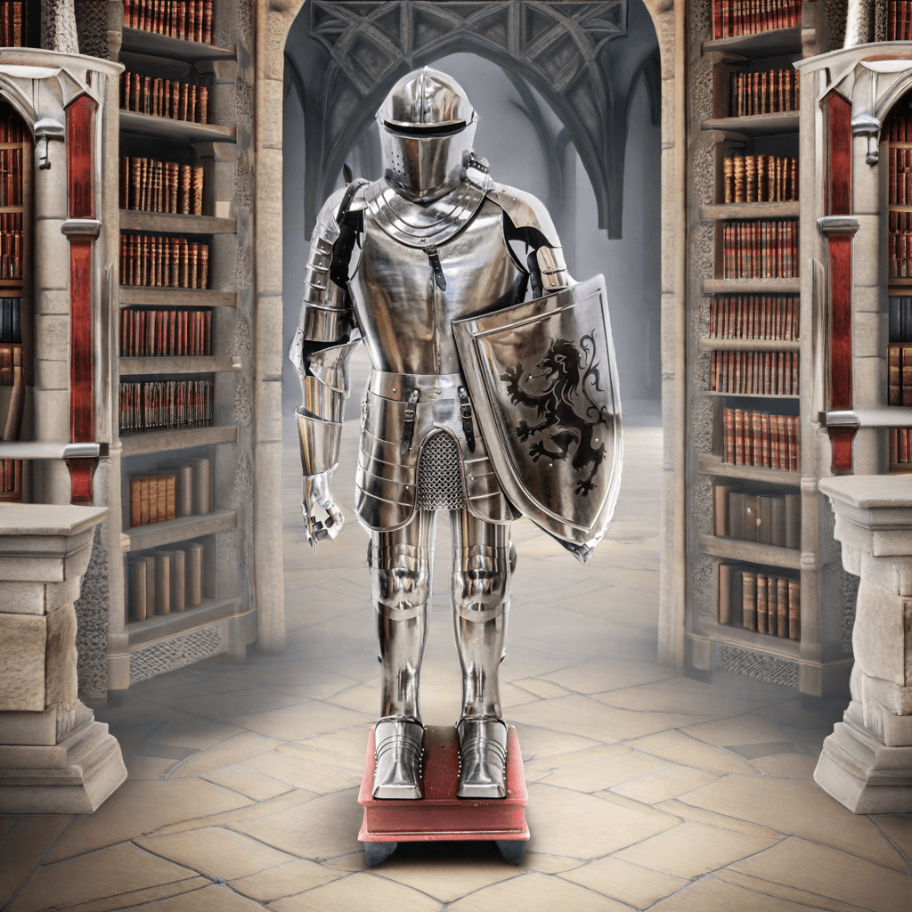 Knight Suit of Armor – Wearable Steel Majesty with Shield - collectiblegiftitems