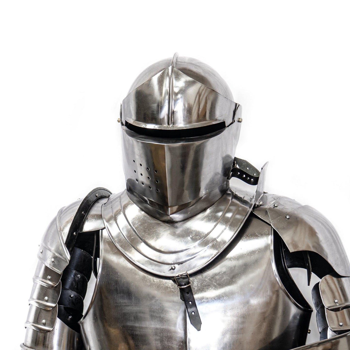 Knight Suit of Armor – Wearable Steel Majesty with Shield - collectiblegiftitems