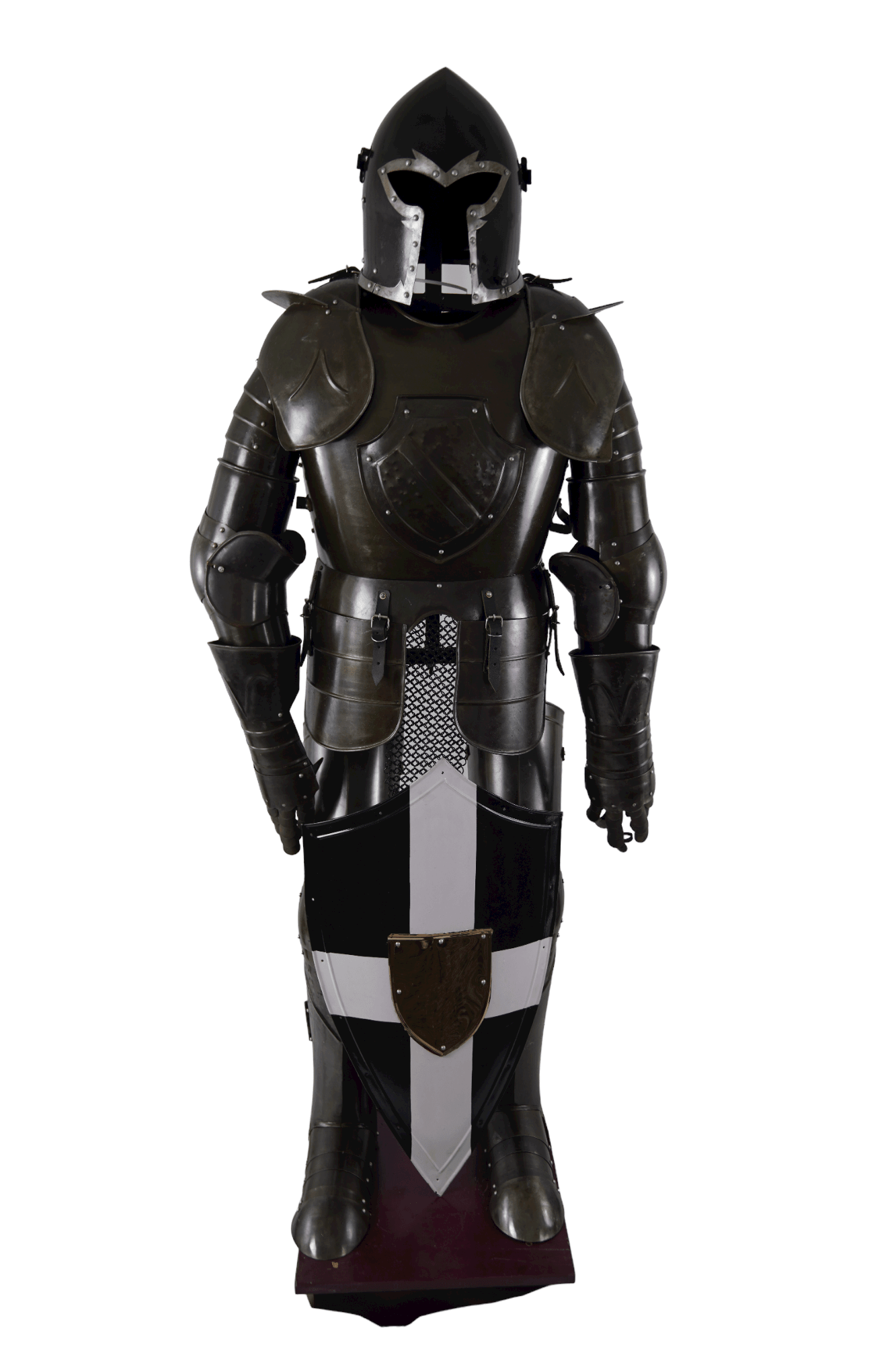 Jousting Black Knight Suit of Armor - 15th Century European Knight - collectiblegiftitems