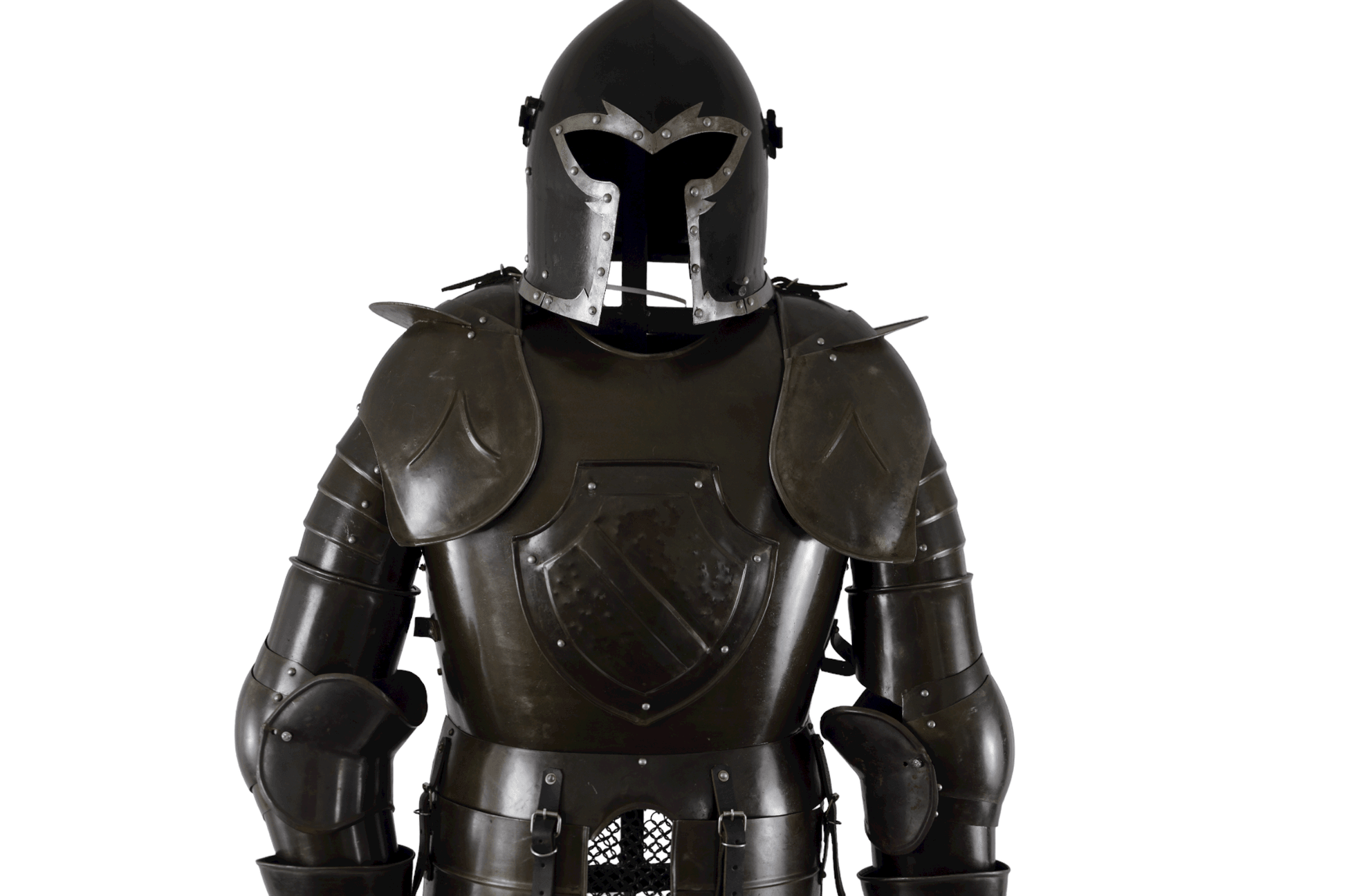 Jousting Black Knight Suit of Armor - 15th Century European Knight - collectiblegiftitems