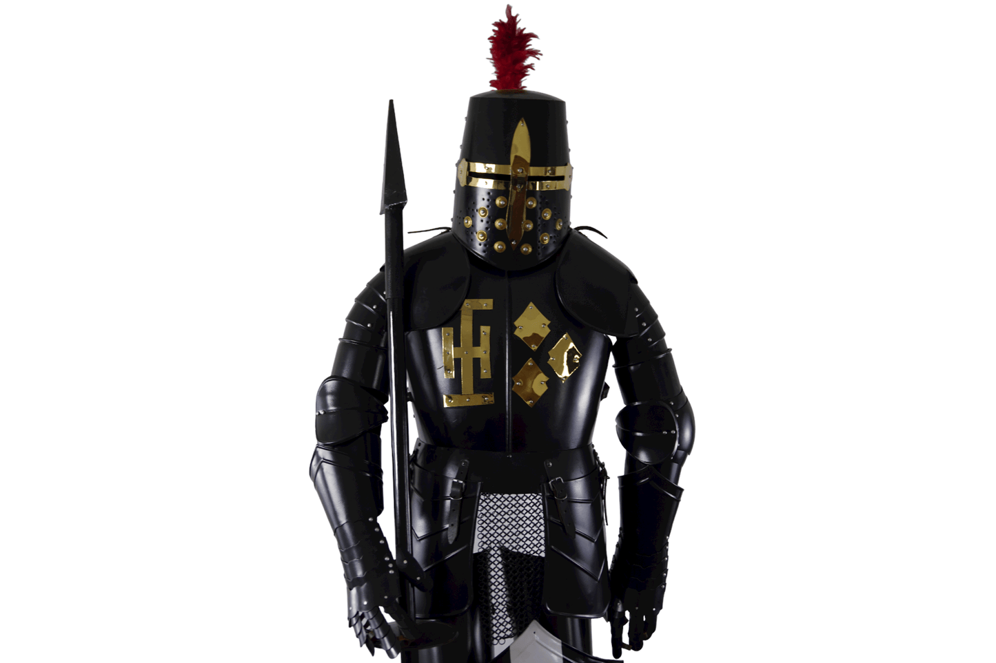 Jousting Suit of Armor – Black Knight - collectiblegiftitems