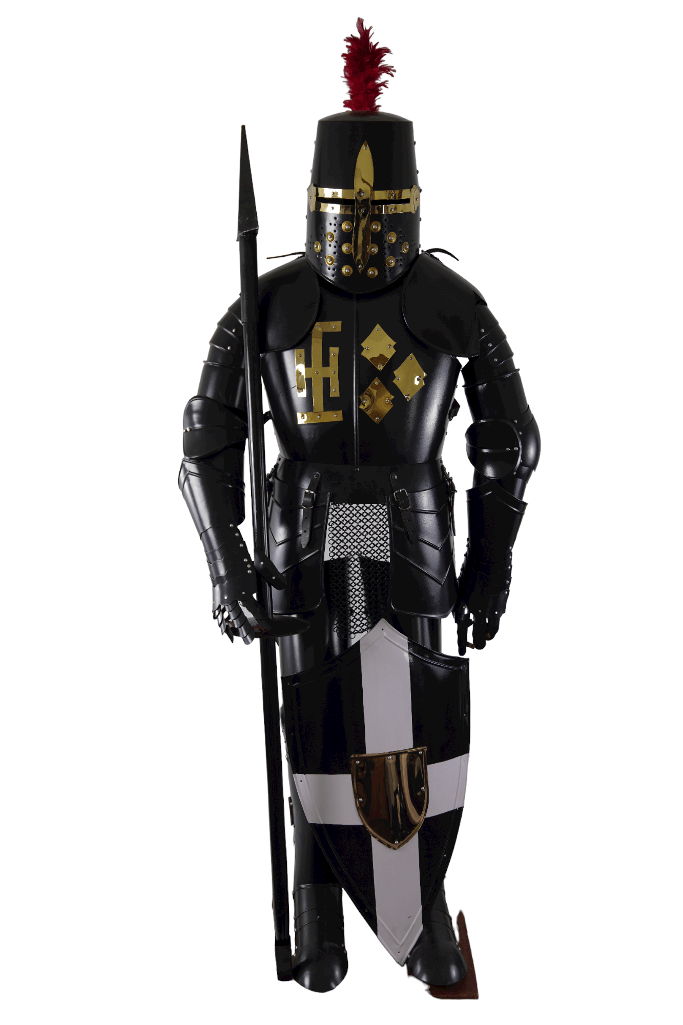 Jousting Suit of Armor – Black Knight - collectiblegiftitems