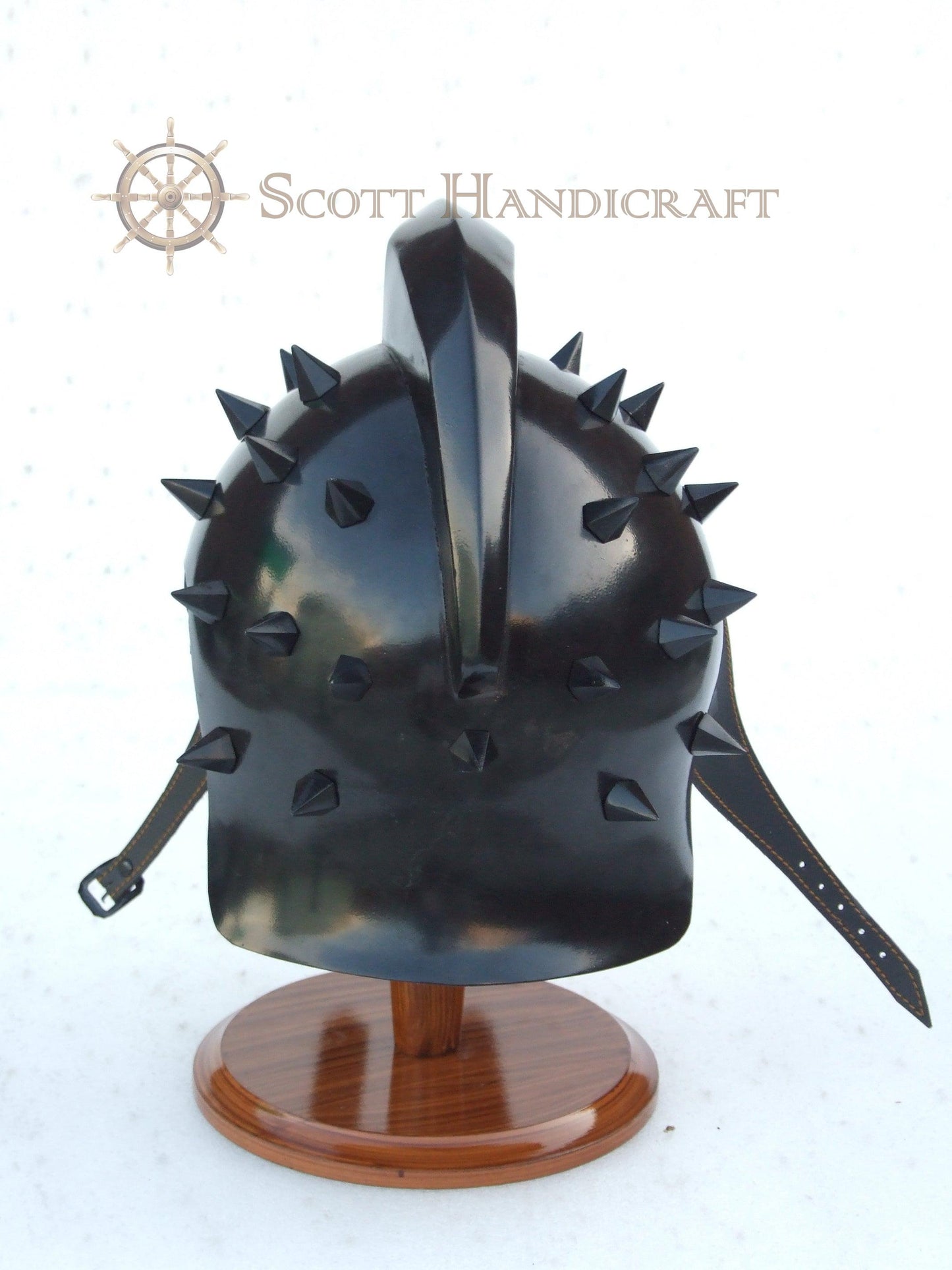 Roman Gladiator Maximus Helmet - Black - collectiblegiftitems