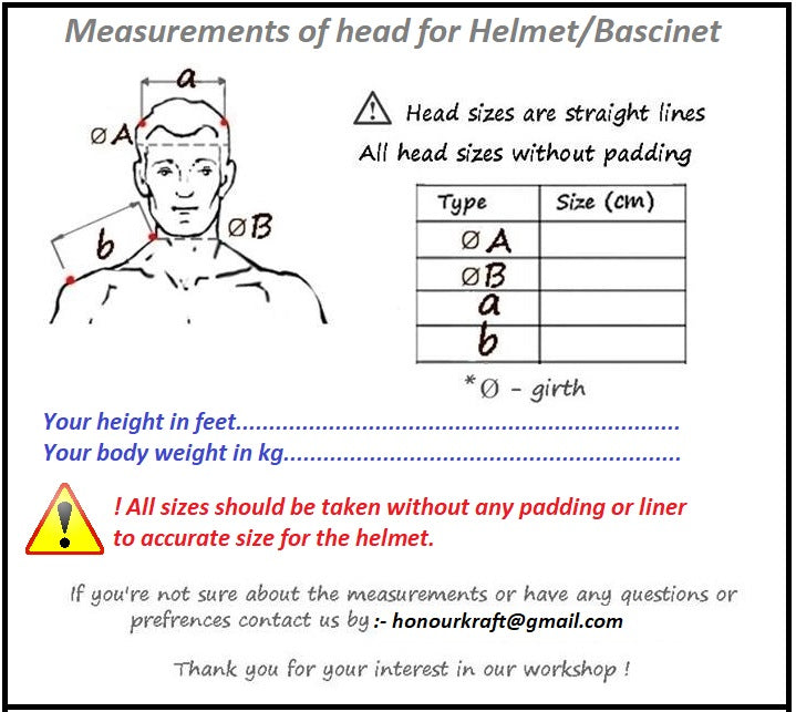 Armadura de casco para buhurt Bascinet con doble visera