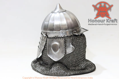 Armadura de casco de guerrero Rajputana para combate buhurt
