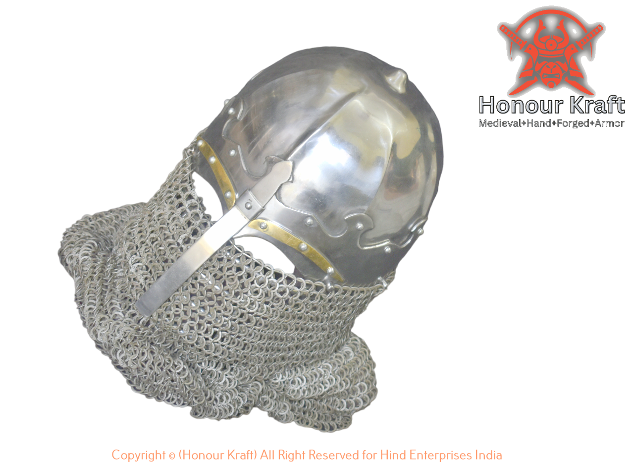 casco iraní para el combate medieval de buhurt