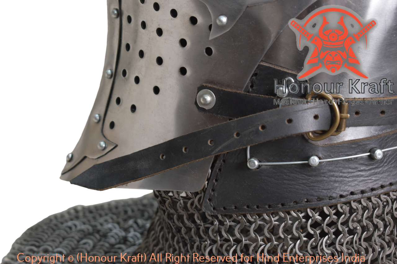 Helmet armor buhurt Romance of Alexander type 2